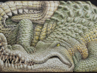 Crocodile-animal-painting-97x146@Benoit-Dechelle