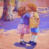 Brigitte Charles - ©"Premier Baiser-Pastel"