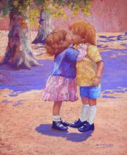 Brigitte Charles  - ©"Premier Baiser-Pastel"