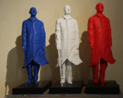 Michel Audiard - ©Sculpture De Gaulle BBR en résine (H60cm x L80cm x l 22cm)